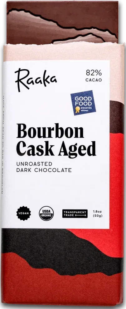 Raaka Chocolate Bourbon Cask Aged 82% Dark Chocolate