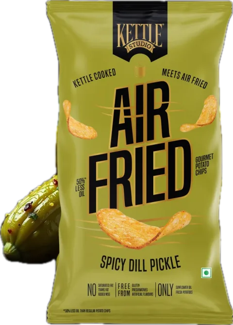 Kettle Studio Air Fried Potato Chips — Spicy Dill Pickle