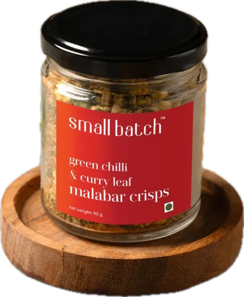 Small Batch Co. Green Chilli & Curry Leaf Malabar Crisps