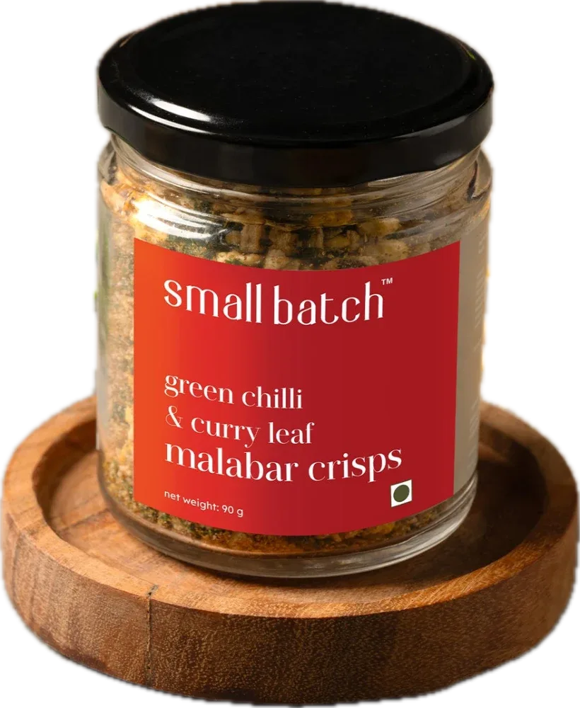 Small Batch Co. Green Chilli & Curry Leaf Malabar Crisps