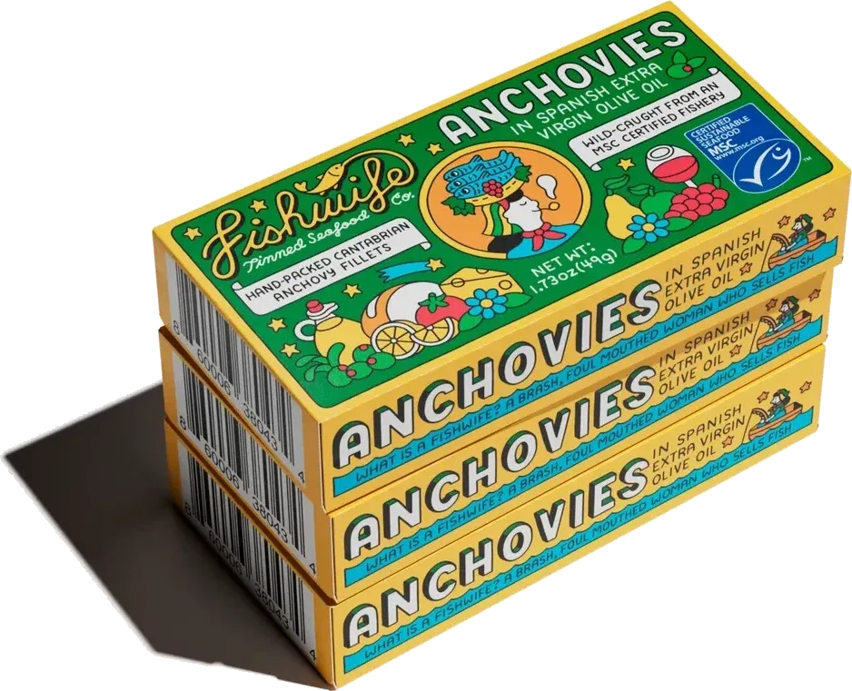 Fishwife Cantabrian Anchovies in Extra Virgin Olive Oil