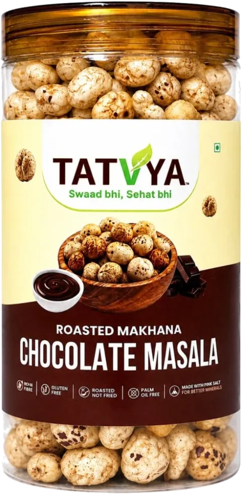 TATVYA Roasted Makhana — Chocolate Masala