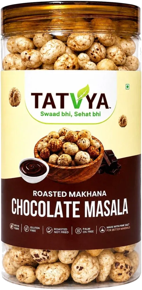 TATVYA Roasted Makhana — Chocolate Masala