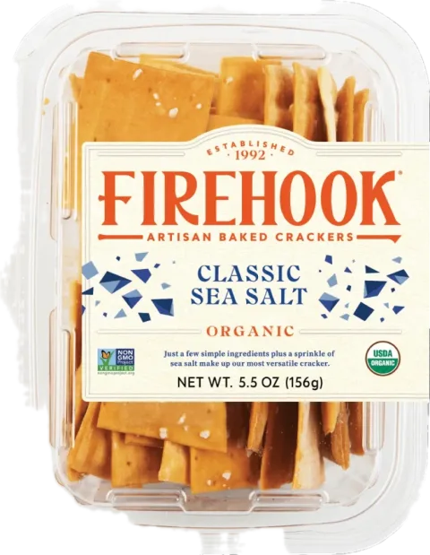 Firehook Bakery Sea Salt Organic Baked Crackers