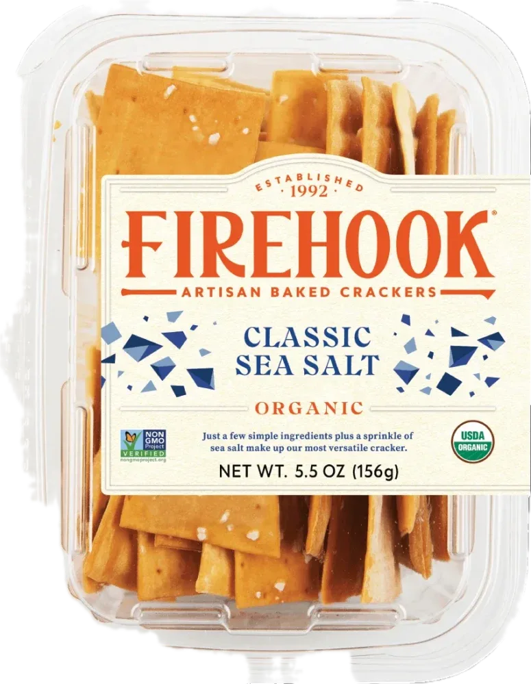 Firehook Bakery Sea Salt Organic Baked Crackers