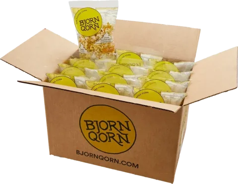 BjornQorn Classic Savory Nutritional Yeast Popcorn