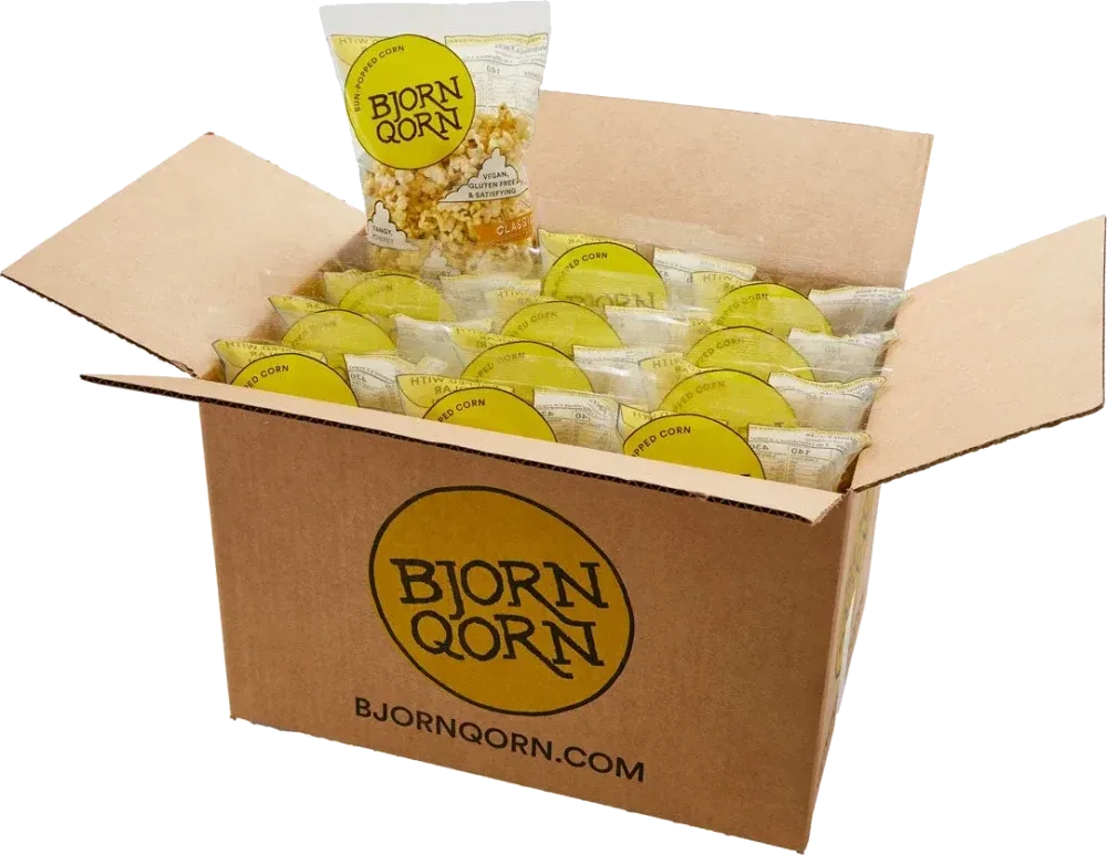 BjornQorn Classic Savory Nutritional Yeast Popcorn