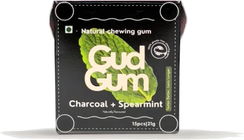 Gud Gum Charcoal Mint Chewing Gum