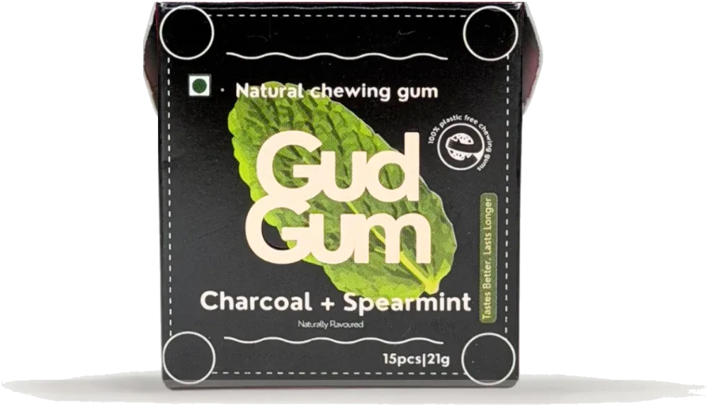 Gud Gum Charcoal Mint Chewing Gum