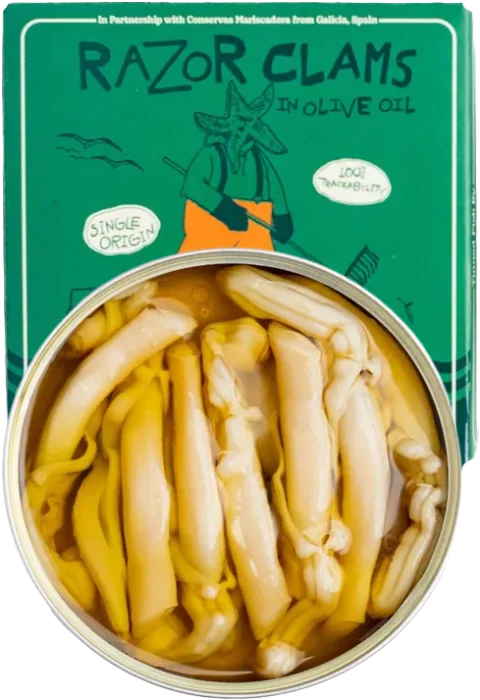 Island Creek Oysters Galician Razor Clams in Brine