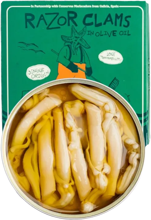 Island Creek Oysters Galician Razor Clams in Brine