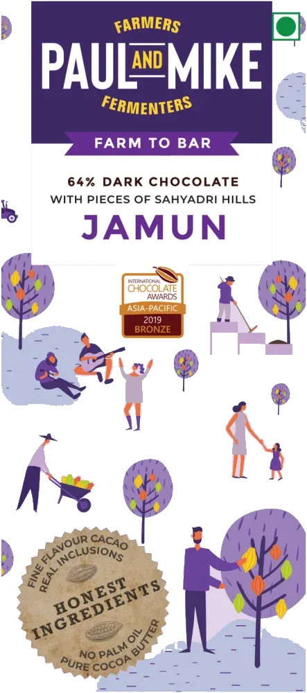 Paul And Mike Mild Dark Jamun Chocolate