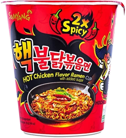 Samyang Buldak Extreme Hot Chicken Cup (Haek Buldak) — 2x Spicy
