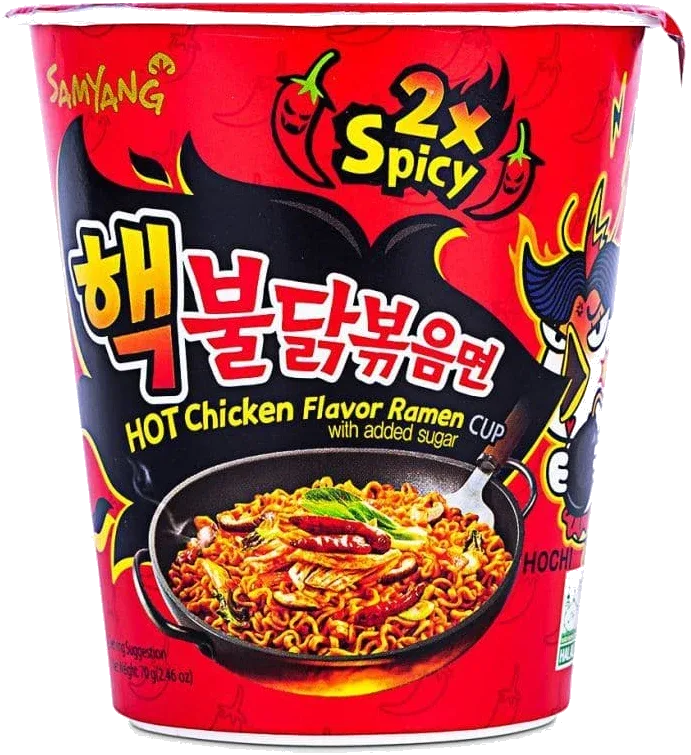 Samyang Buldak Extreme Hot Chicken Cup (Haek Buldak) — 2x Spicy