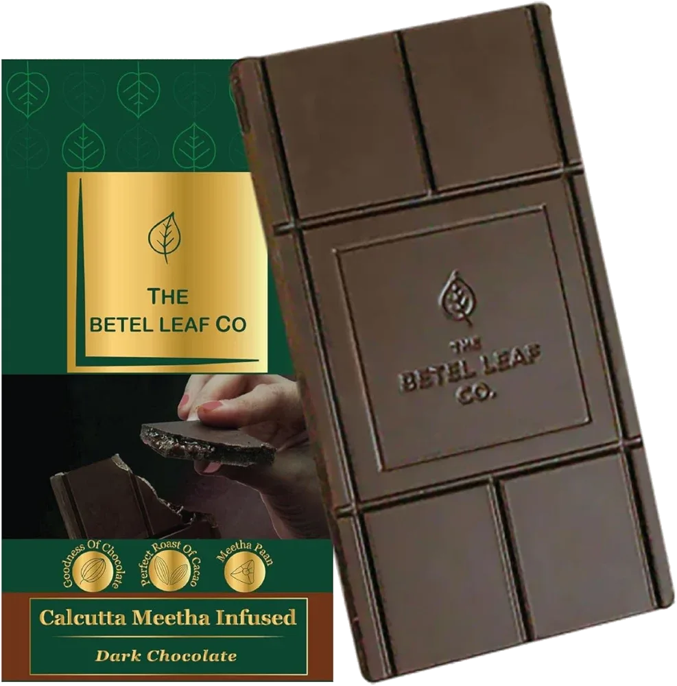 The Betel Leaf Co. Calcutta Meetha Paan Infused Dark Chocolate Bar