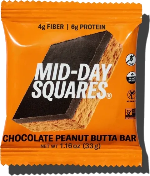 Mid-Day Squares Peanut Butta Functional Chocolate Bar