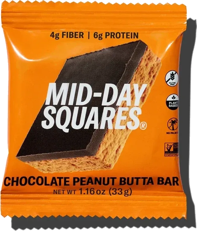 Mid-Day Squares Peanut Butta Functional Chocolate Bar
