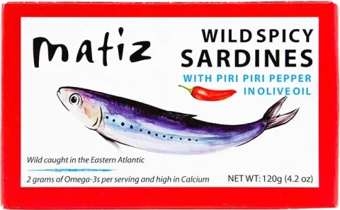 Matiz España Wild Sardines in Spanish Olive Oil with Piri Piri
