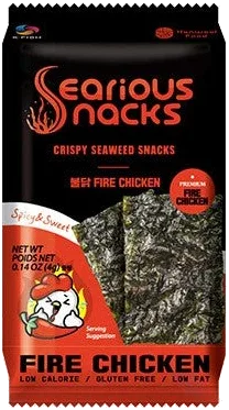 Hanwool Food Searious Snacks Seasoned Laver — Fire Chicken