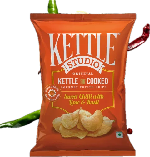 Kettle Studio Kettle Cooked Chips — Sweet Chilli with Lime & Basil