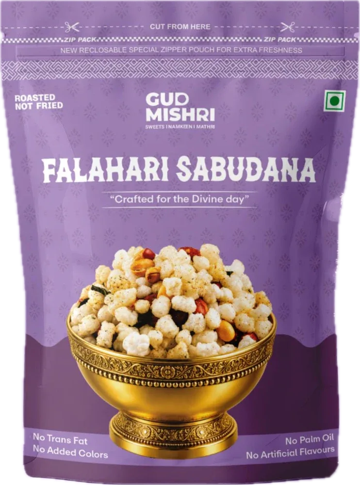 Gud Mishri Falahari Sabudana Namkeen — Lemon Mint