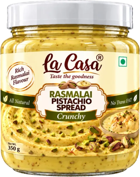 La Casa Crunchy Rasmalai Pistachio Spread