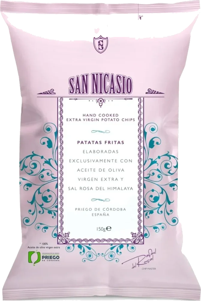 San Nicasio Extra Virgin Olive Oil Potato Chips with Himalayan Pink Salt