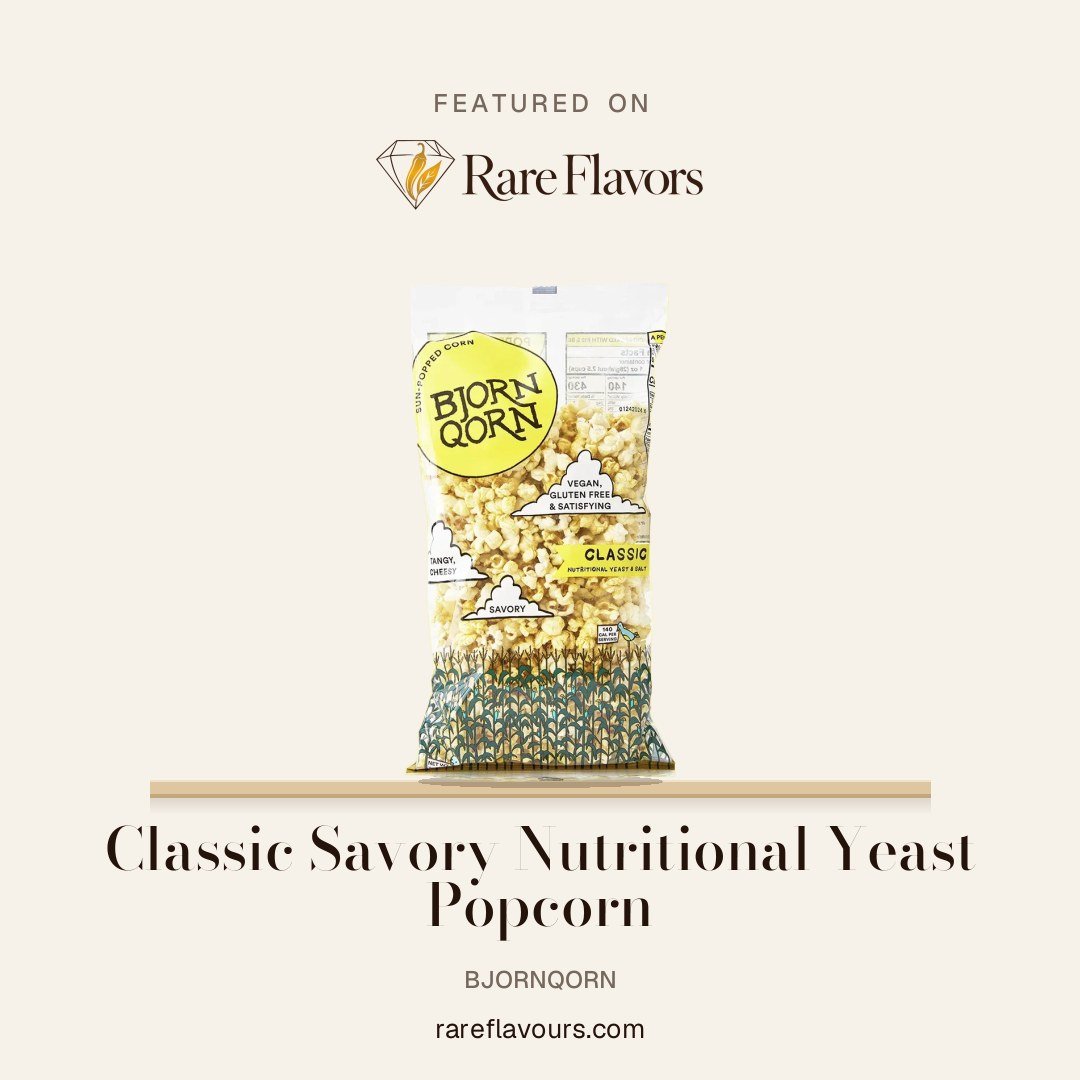 Classic Savory Nutritional Yeast Popcorn: featured on Rare Flavours