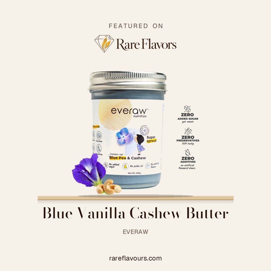 Blue Vanilla Cashew Butter: featured on Rare Flavours