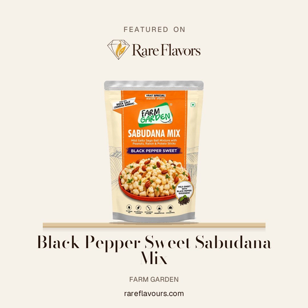 Black Pepper Sweet Sabudana Mix: featured on Rare Flavours