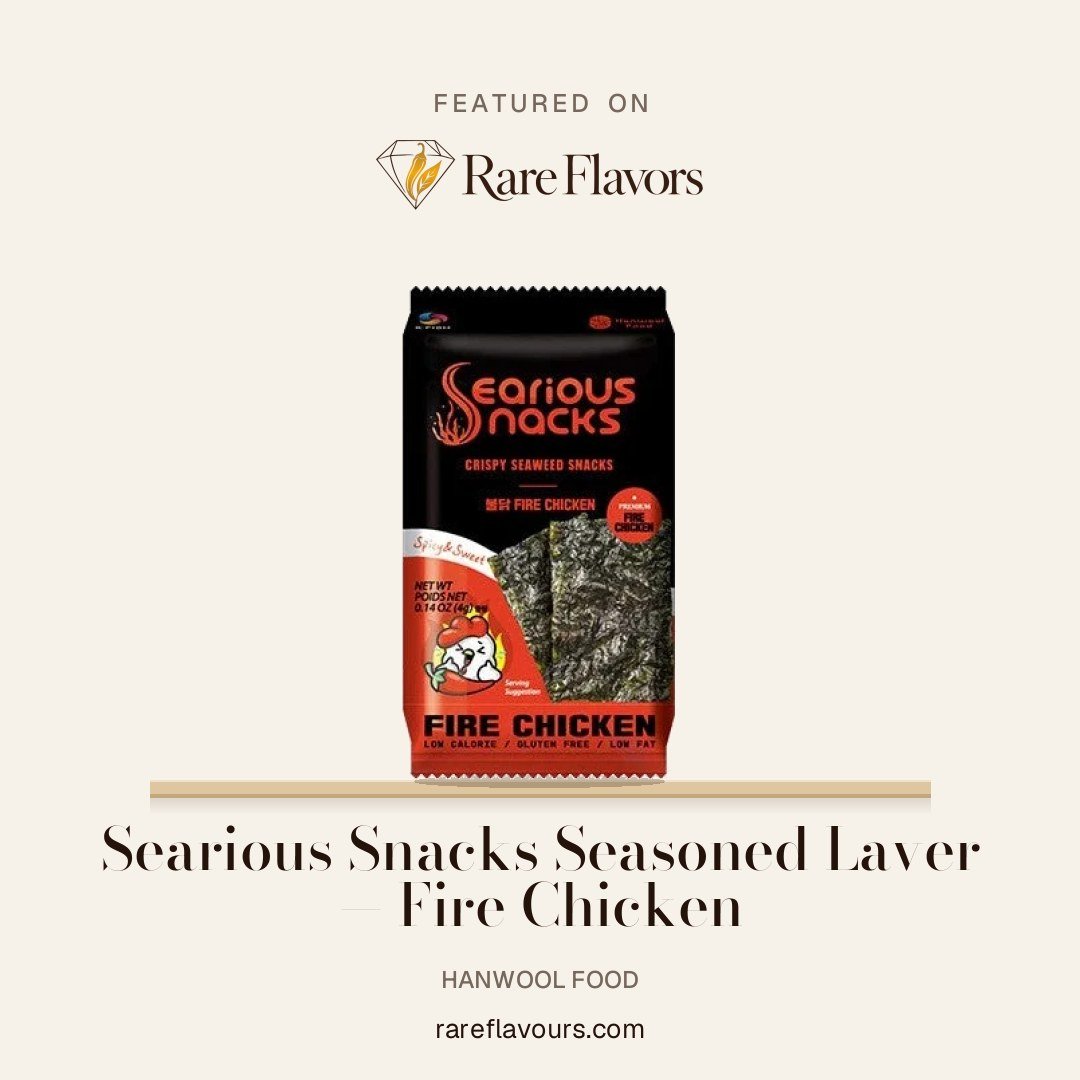 Searious Snacks Seasoned Laver — Fire Chicken: featured on Rare Flavours