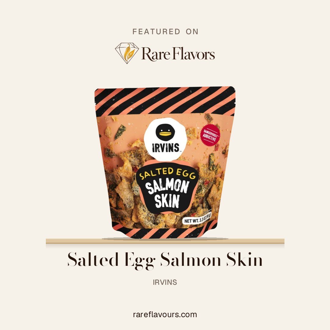 Salted Egg Salmon Skin: featured on Rare Flavours