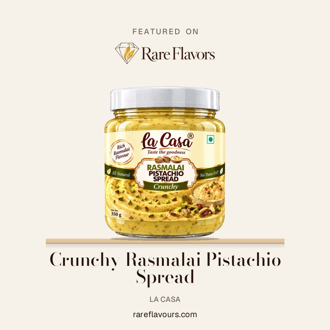 Crunchy Rasmalai Pistachio Spread: featured on Rare Flavours
