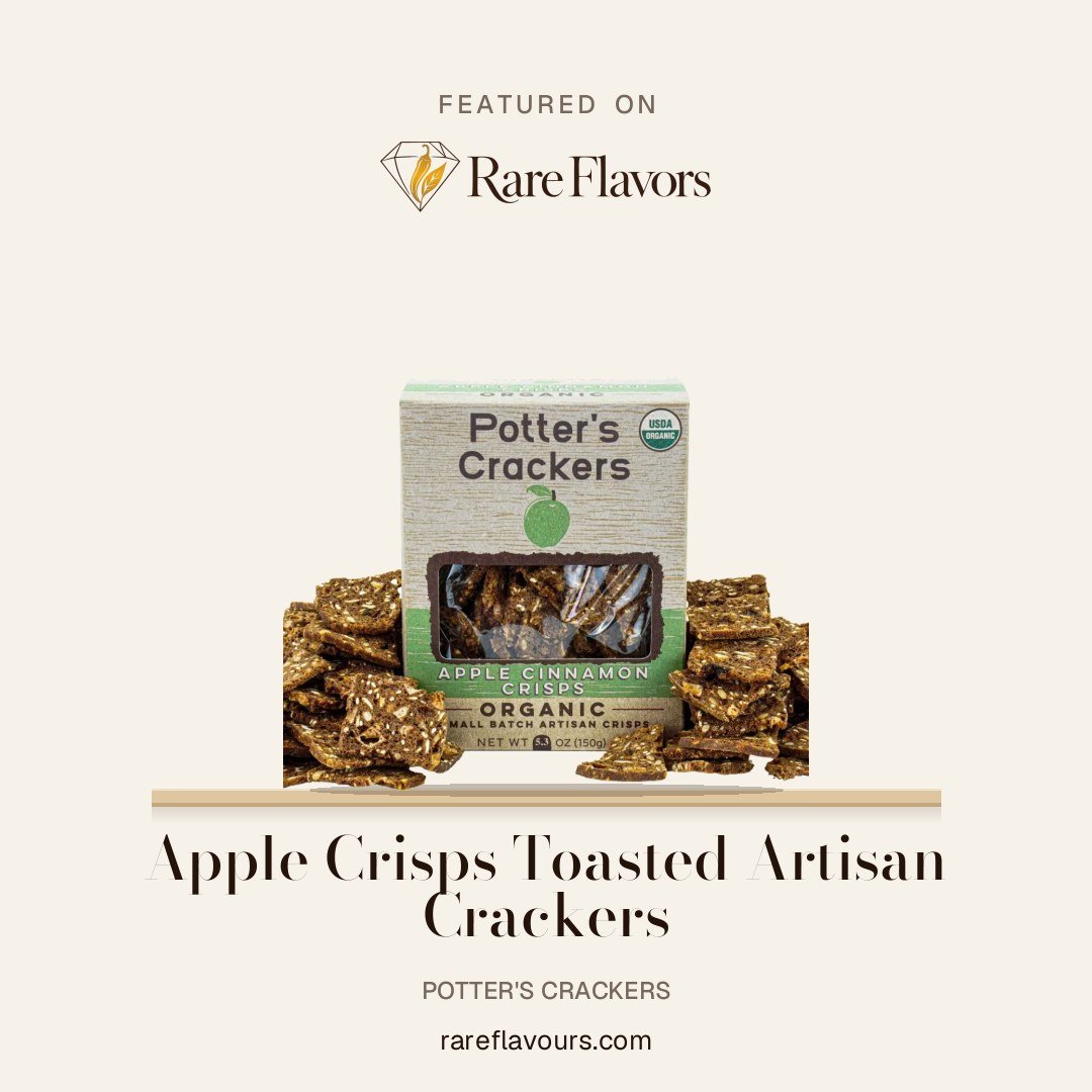 Apple Crisps Toasted Artisan Crackers: featured on Rare Flavours