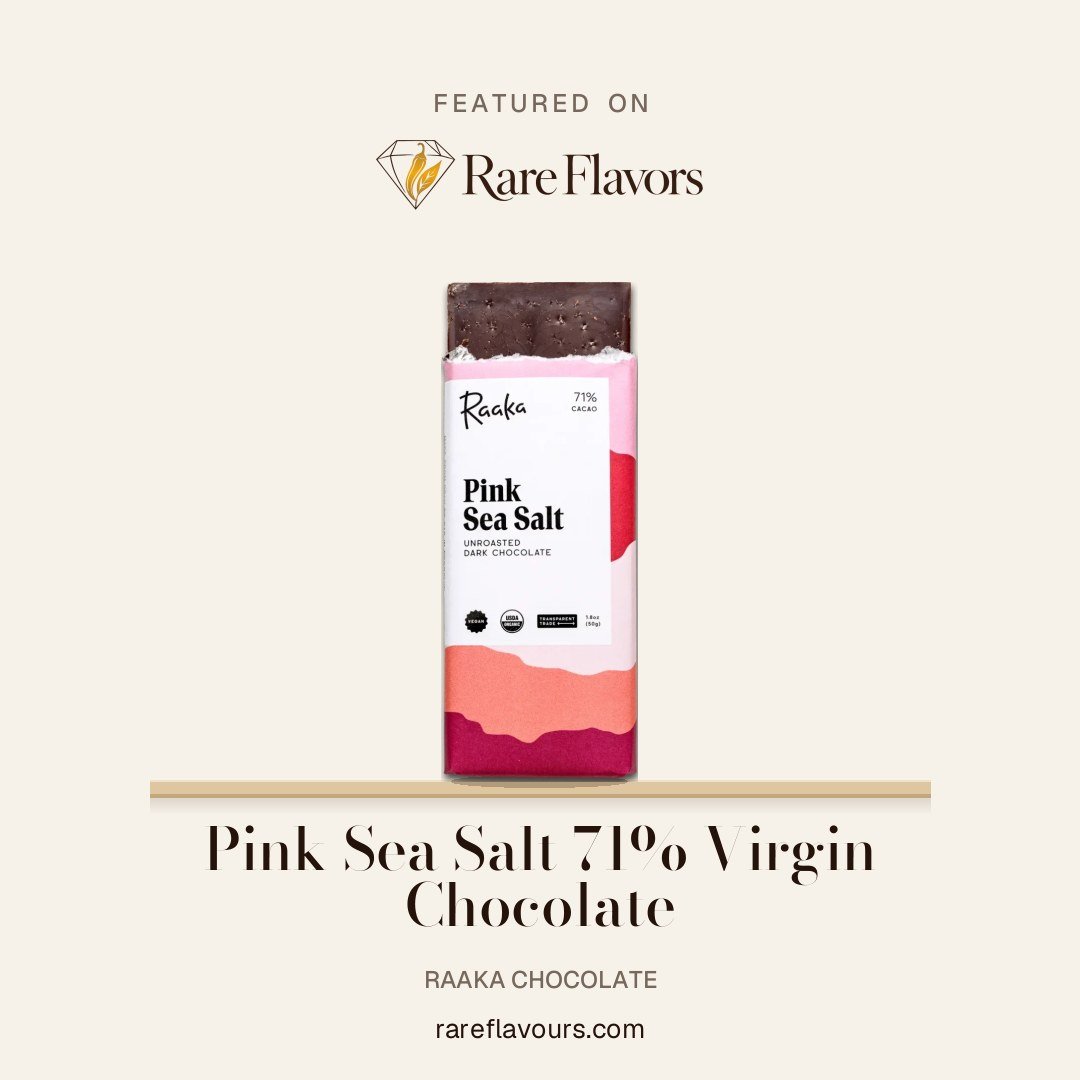 Pink Sea Salt 71% Virgin Chocolate: featured on Rare Flavours