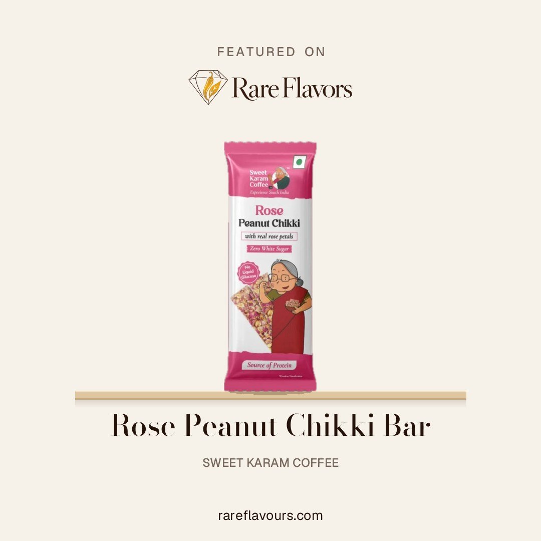 Rose Peanut Chikki Bar: featured on Rare Flavours